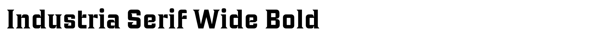 Industria Serif Wide Bold image